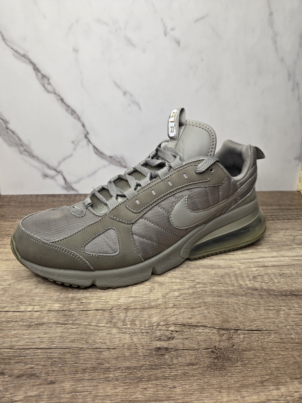 Nike Air Max 270 React Olive Grey Sneaker Mens Size 11